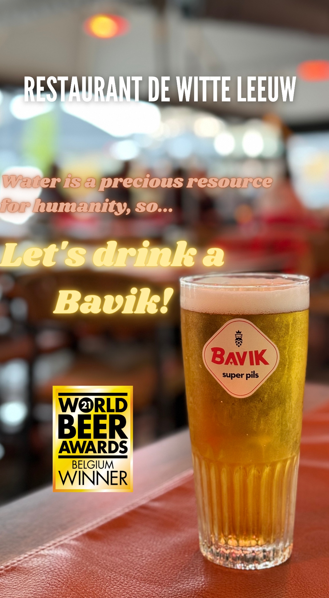 Bavik Super Pils appena spillata presso De Witte Leeuw