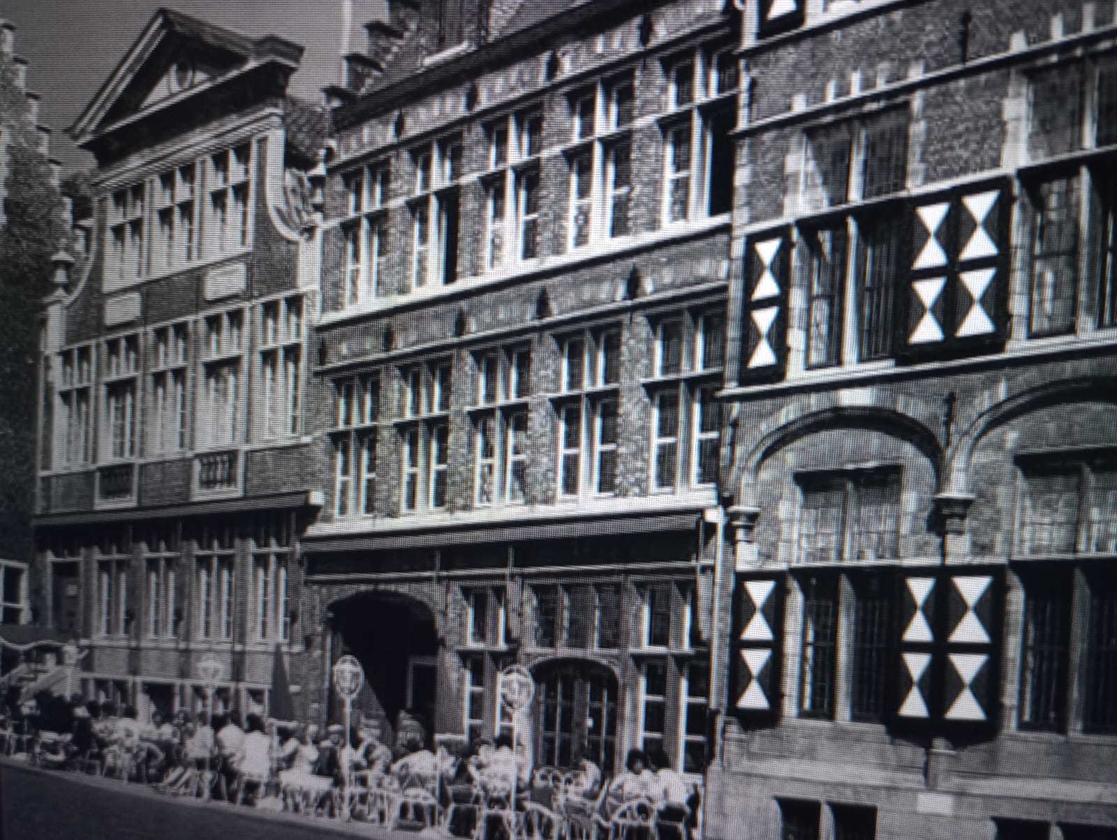 De Graslei in de oude tijd - zwart-wit